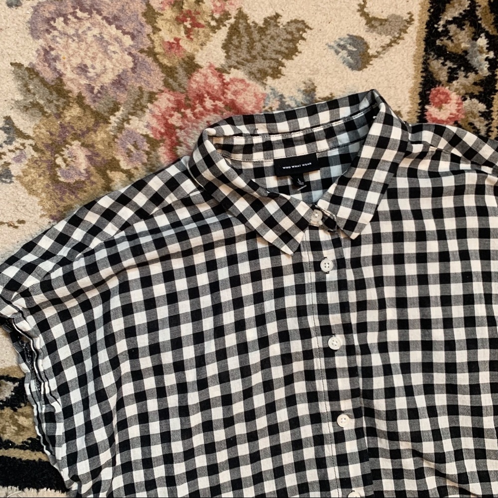 Gingham Button Up